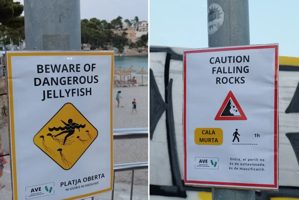 Fake Signs On The Beach