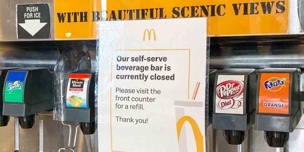 Mcdonald'S To End Self-Service Soda Fountain Drink Stations By 2032